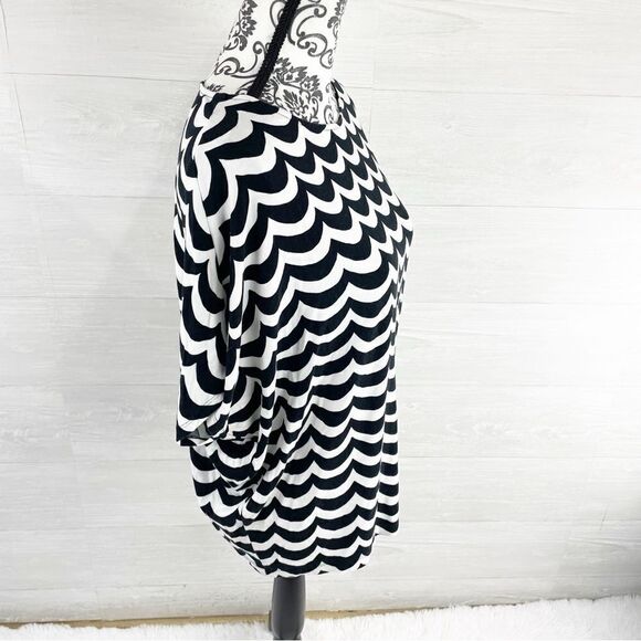 Marimekko Inula Mini Laine Wavy Oversized Dolman Top - Picture 3 of 7